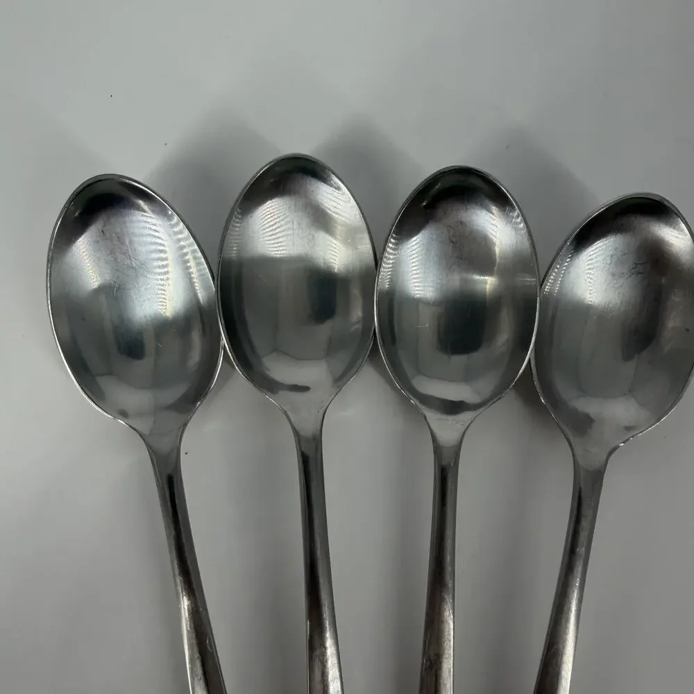 4X Tsp Cooper Bros QUEEN ANNE Stainless Teaspoons England